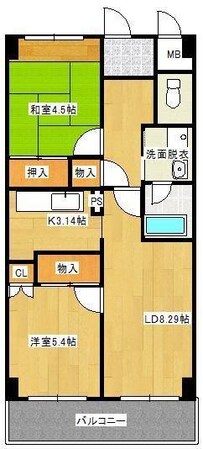 シャトー日東Cの物件間取画像